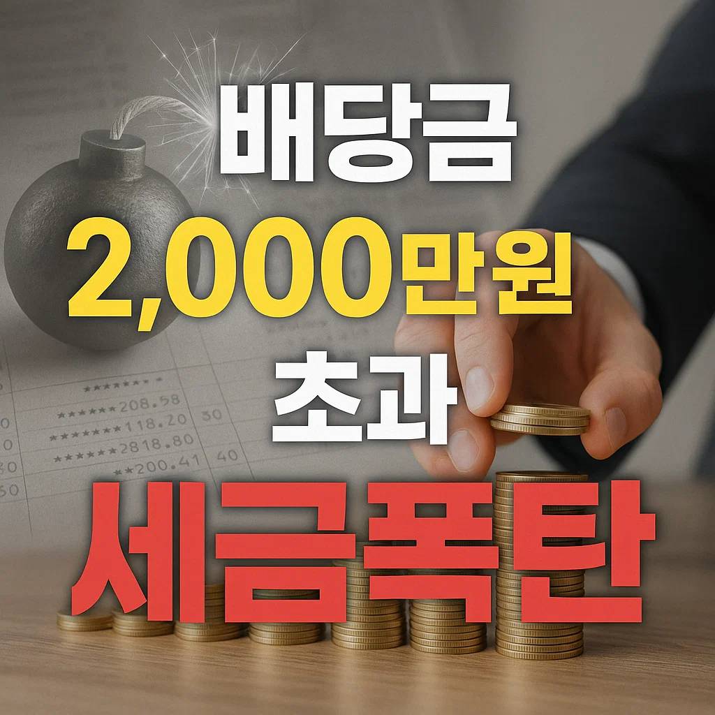 배당금 2000만원 초과 세금폭탄