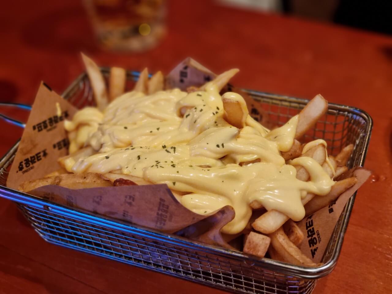 강동구 길동 맛집 크라운 호프 리뷰 생맥주 감자튀김 맛집