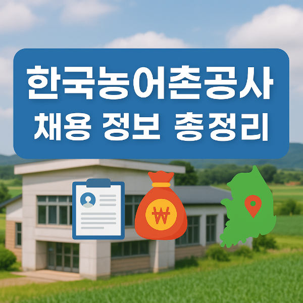 한국농어촌공사 하는 일, 채용 정보, 연봉