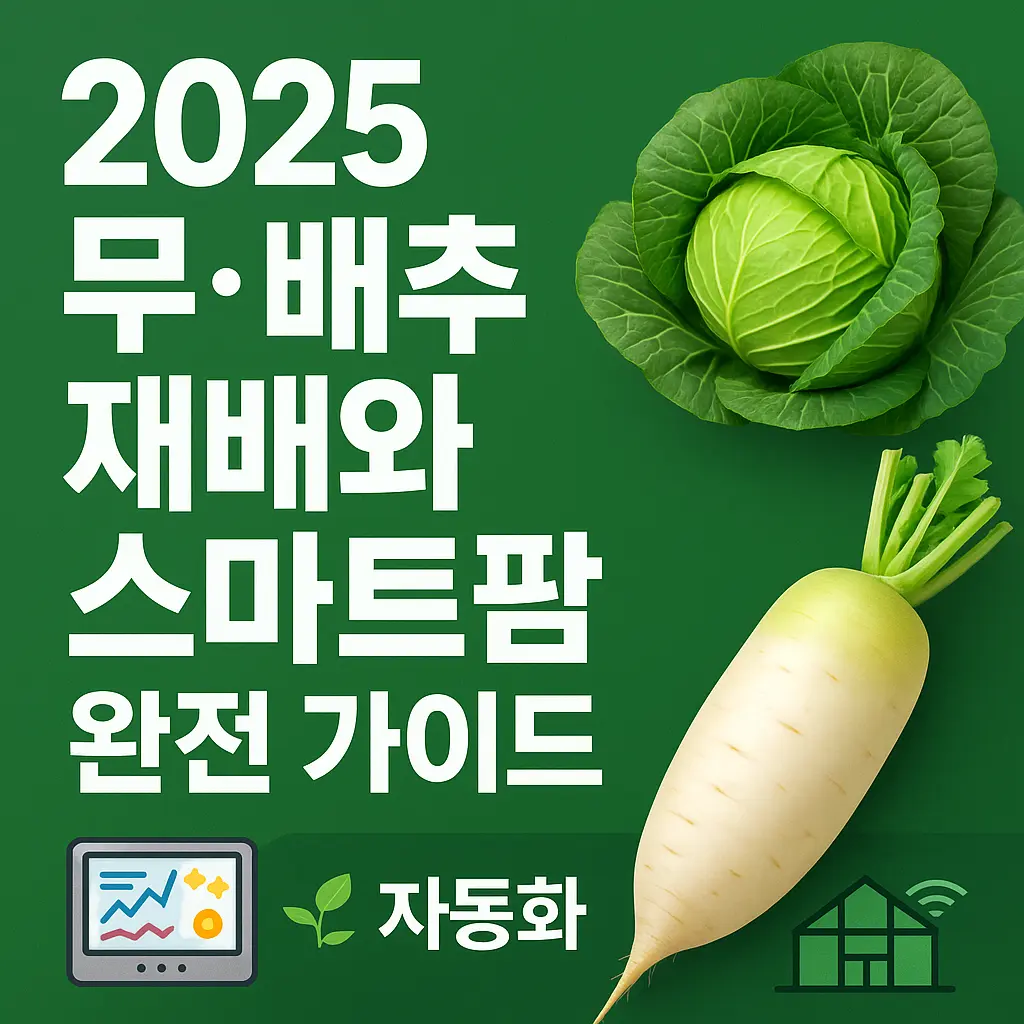    2025 무·배추 재배와 스마트팜 완전 가이드
  