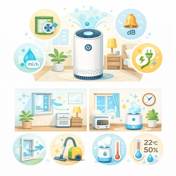 원룸 실내 공기질 관리 방법을 보여주는 인포그래픽2