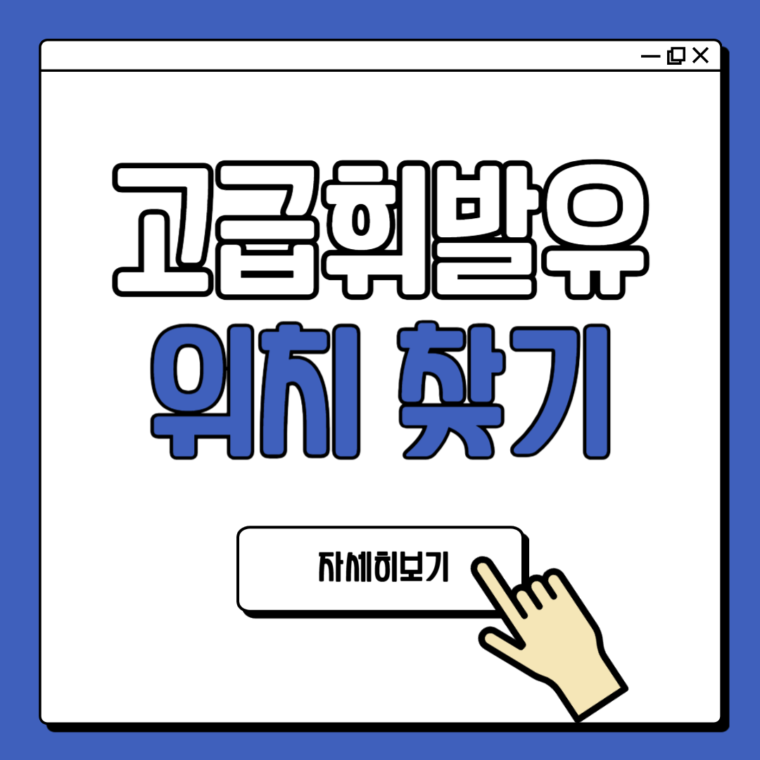 고급 휘발유 주유소