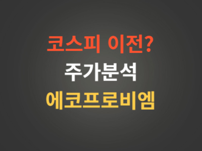 에코프로비엠주가분석