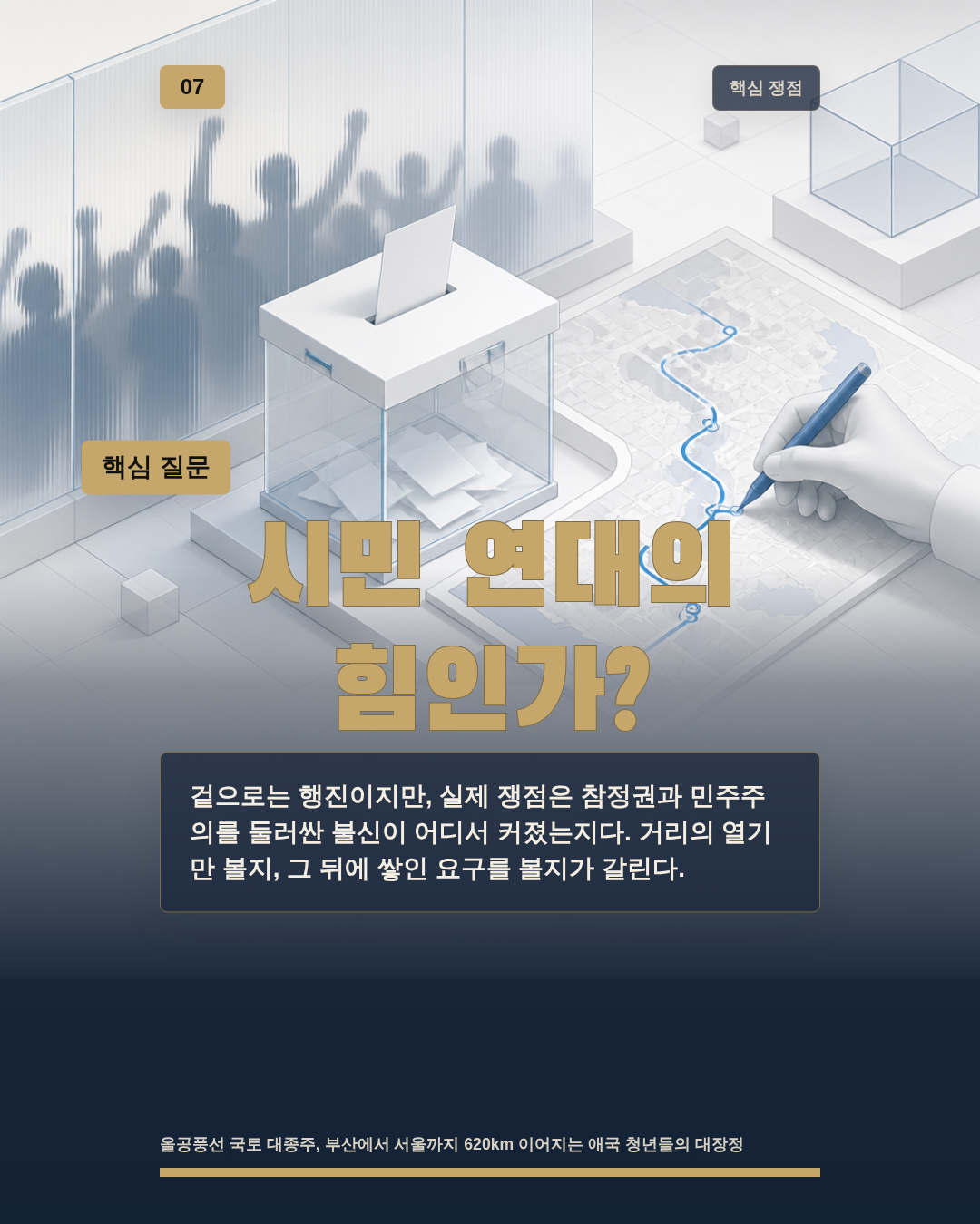 시민 연대의 힘인가?