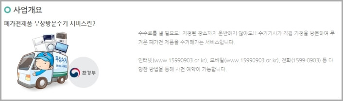 폐가전제품-무상방문-수거서비스-사업개요