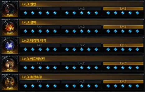 특치 소서리스 각인