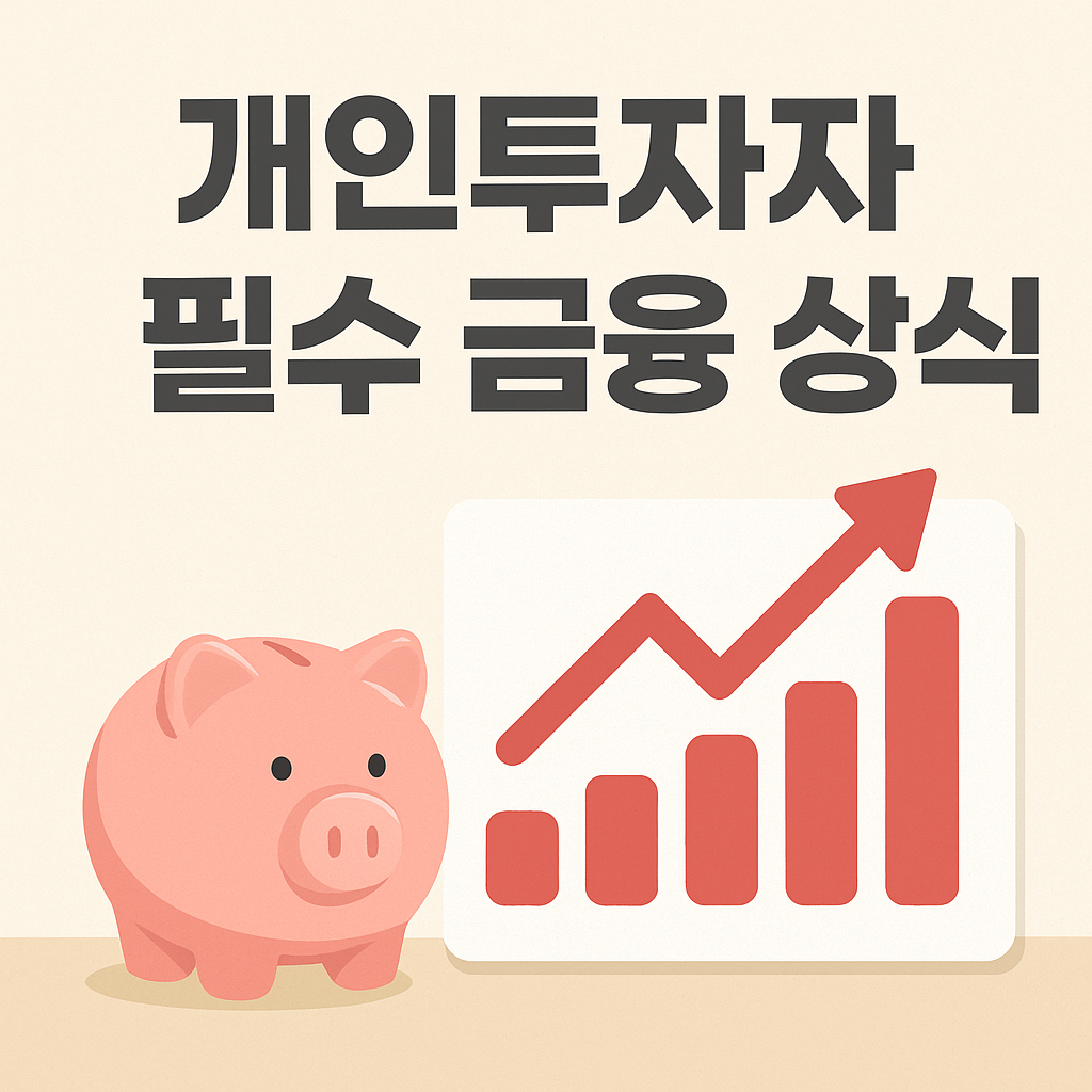 개인투자자가 꼭 알아야 할 금융 상식을 강조한 대표 이미지