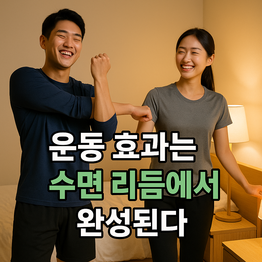 운동 효과는 수면 리듬에서 완성된다
