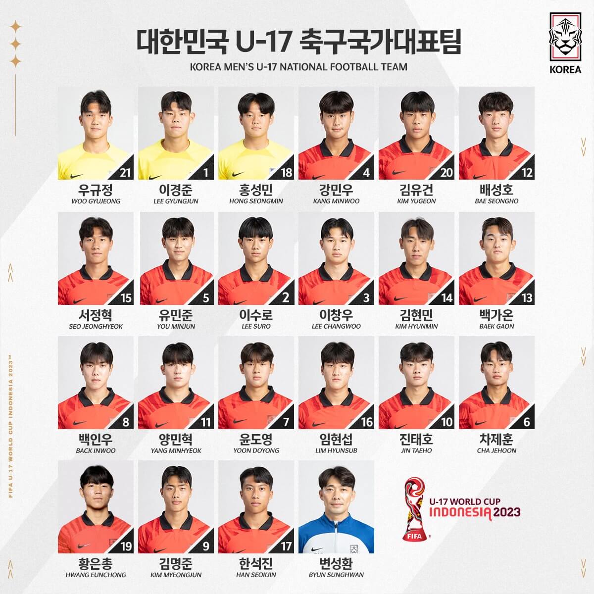 U-17 아시안컵 4강 한국 사우디아라비아 중계 일정