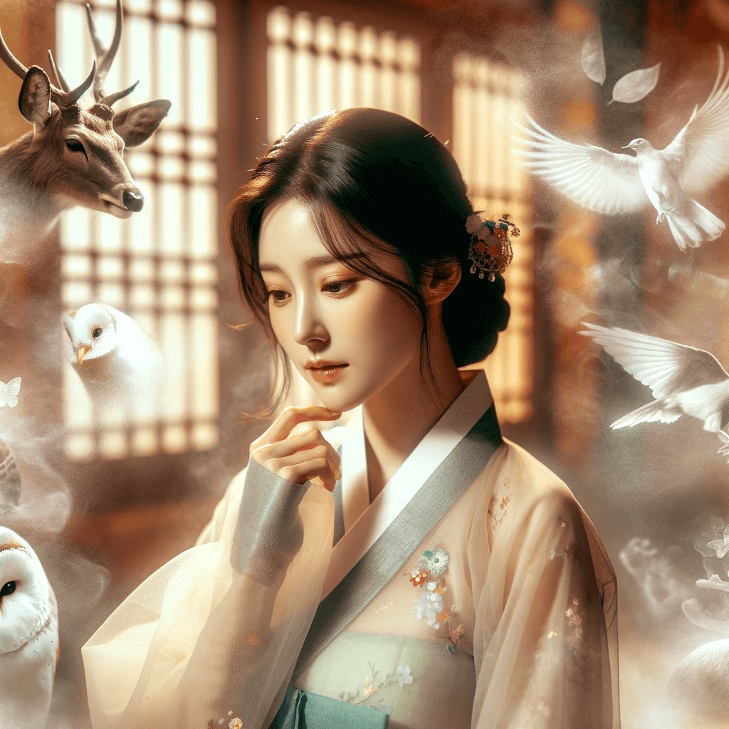 동물 꿈을 고민하는 여자