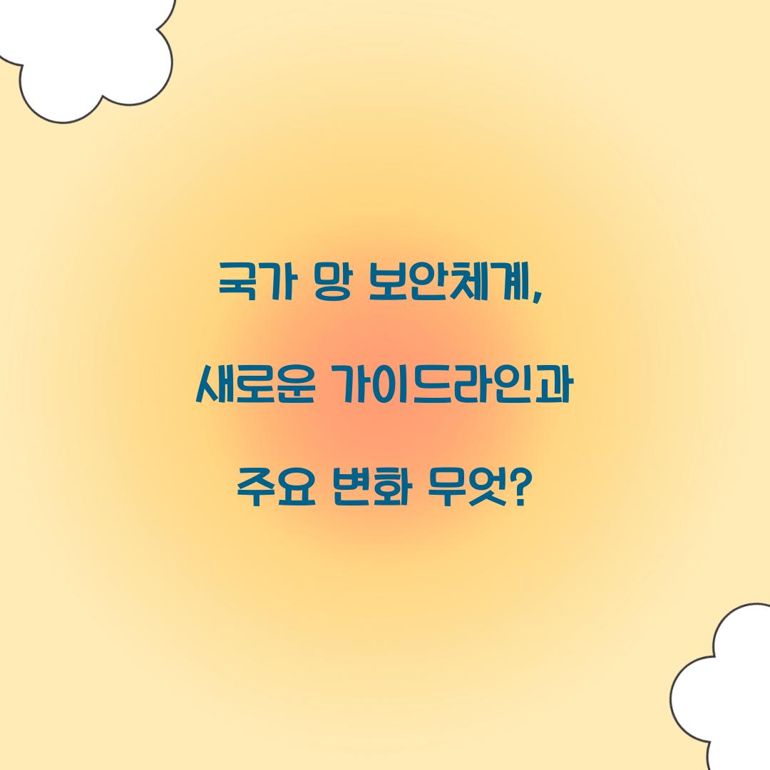 국가 망 보안체계