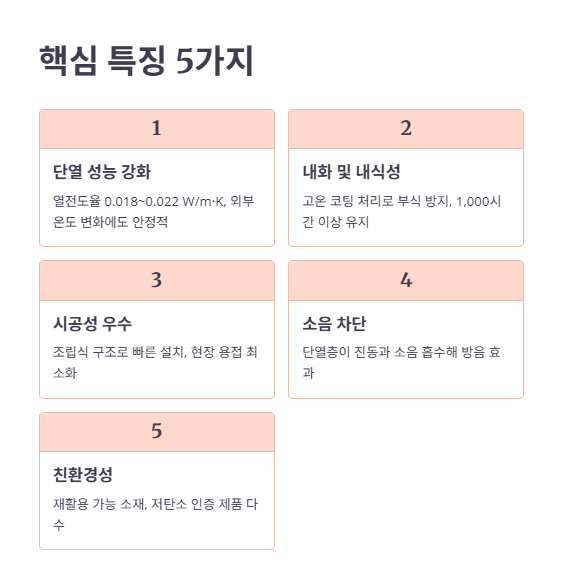 SGP판넬의 주요 특징