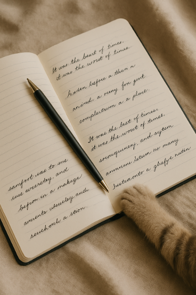 필사에 필요한 도구-노트와 펜