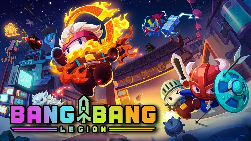 도트 감성 가득한 뱅뱅 레지온의 전투 장면과 다양한 캐릭터 액션