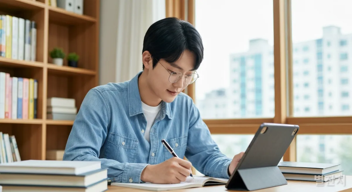 AI 시대에 맞춰 새로운 기술을 배우는 한국인 학생