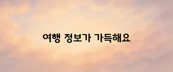 굿모닝여행사 홈페이지 바로가기