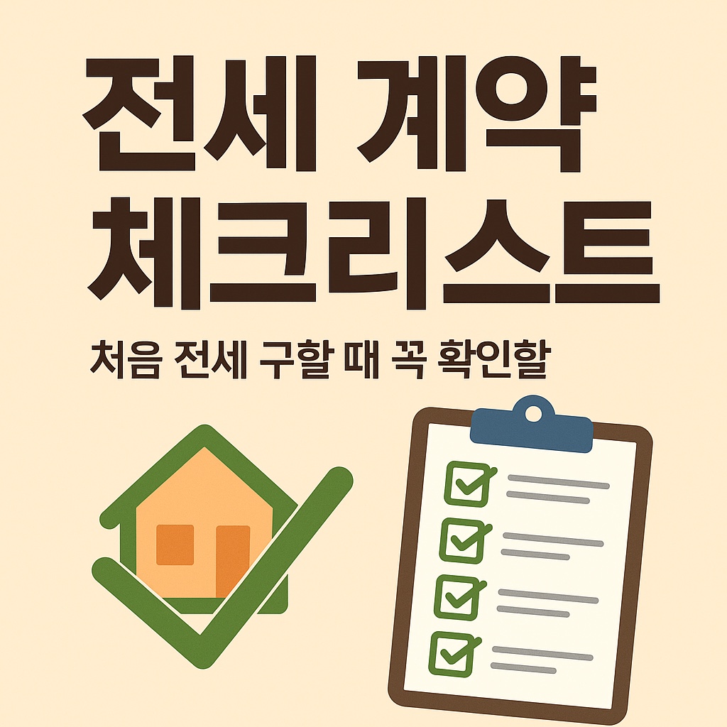 전세 계약 체크리스트