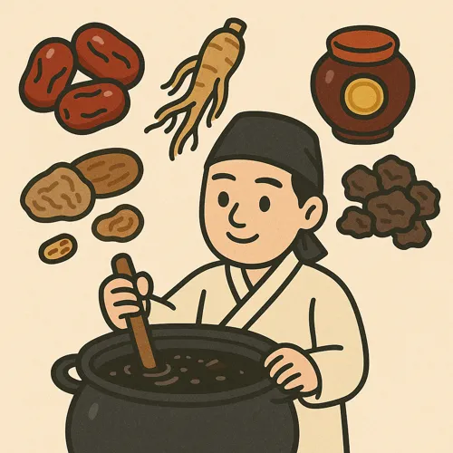 경옥고 재료와 전통 제조 과정2