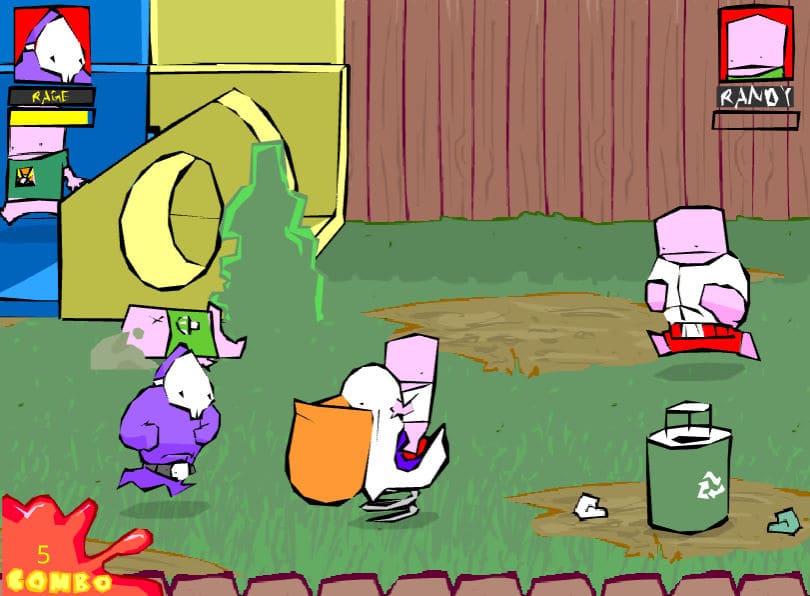 중간보스가 등장했을 때 화면입니다