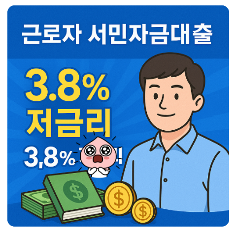 근로자 서민자금대출 3.8% 저금리로 생활 안정 되찾는 비법 공개!
