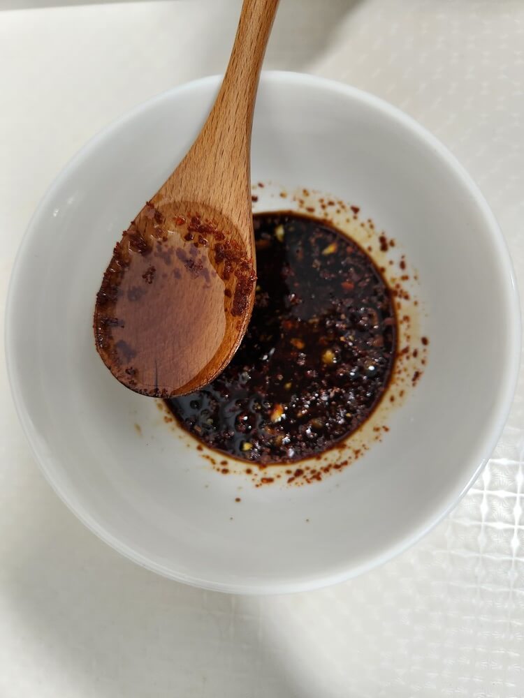 참기름 넣기