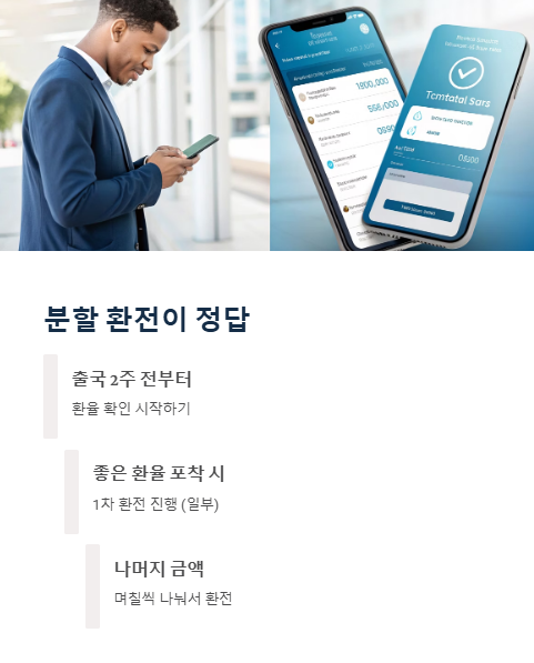 분할 환전이 정답