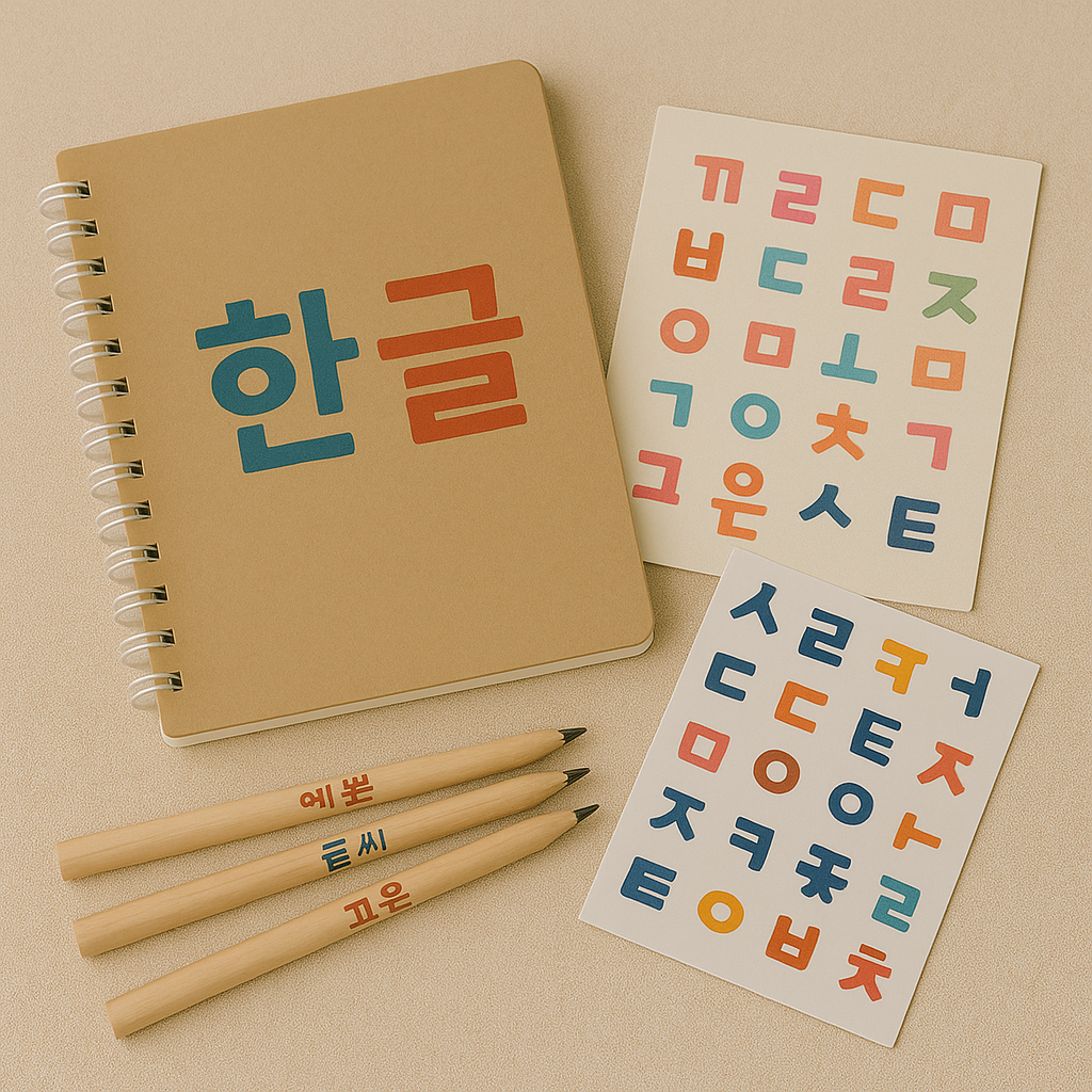 한글 디자인 문구류