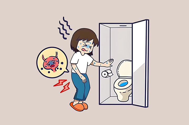 배뇨-시-통증이-있는-여성