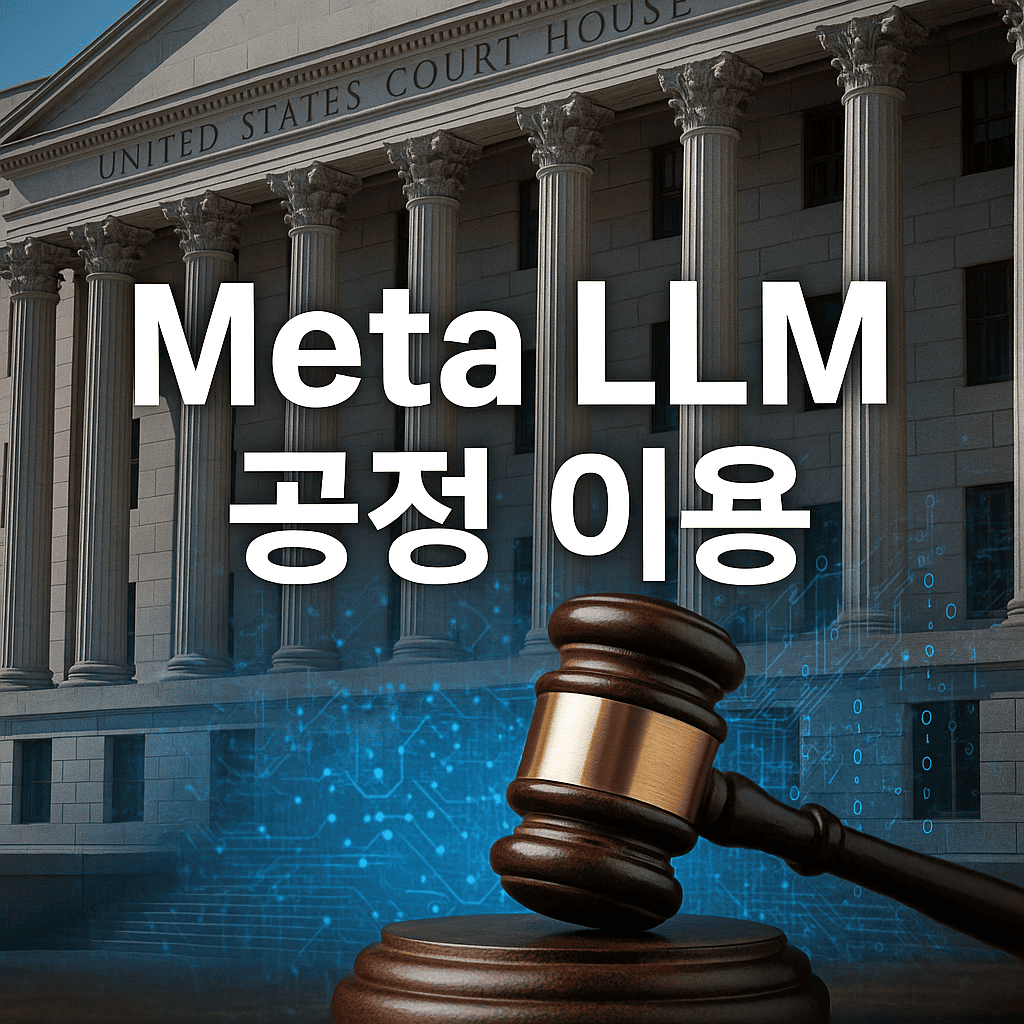 Meta LLM 학습 공정 이용 판결