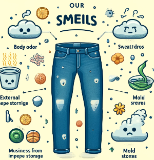 냄새나는 청바지 세탁하는 방법