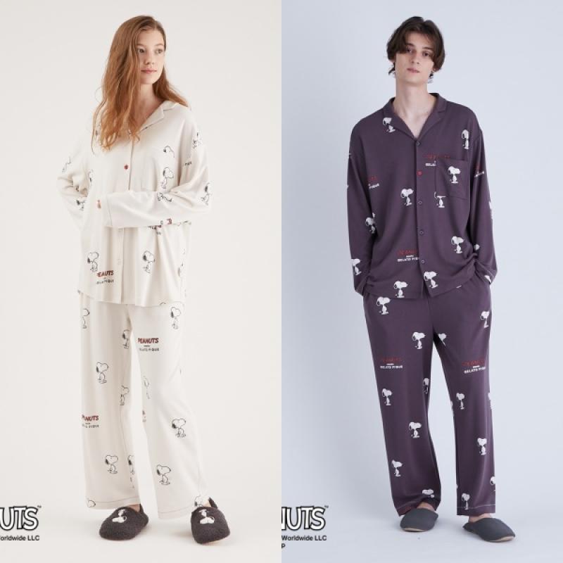 젤라또피케 스누피 캐릭터 커플잠옷 셔츠 바지 홈웨어 파자마 잠옷세트