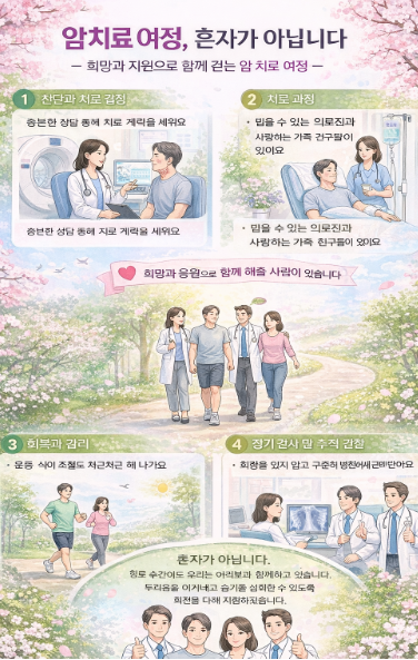 암치료 여정, 혼자가 아닙니다