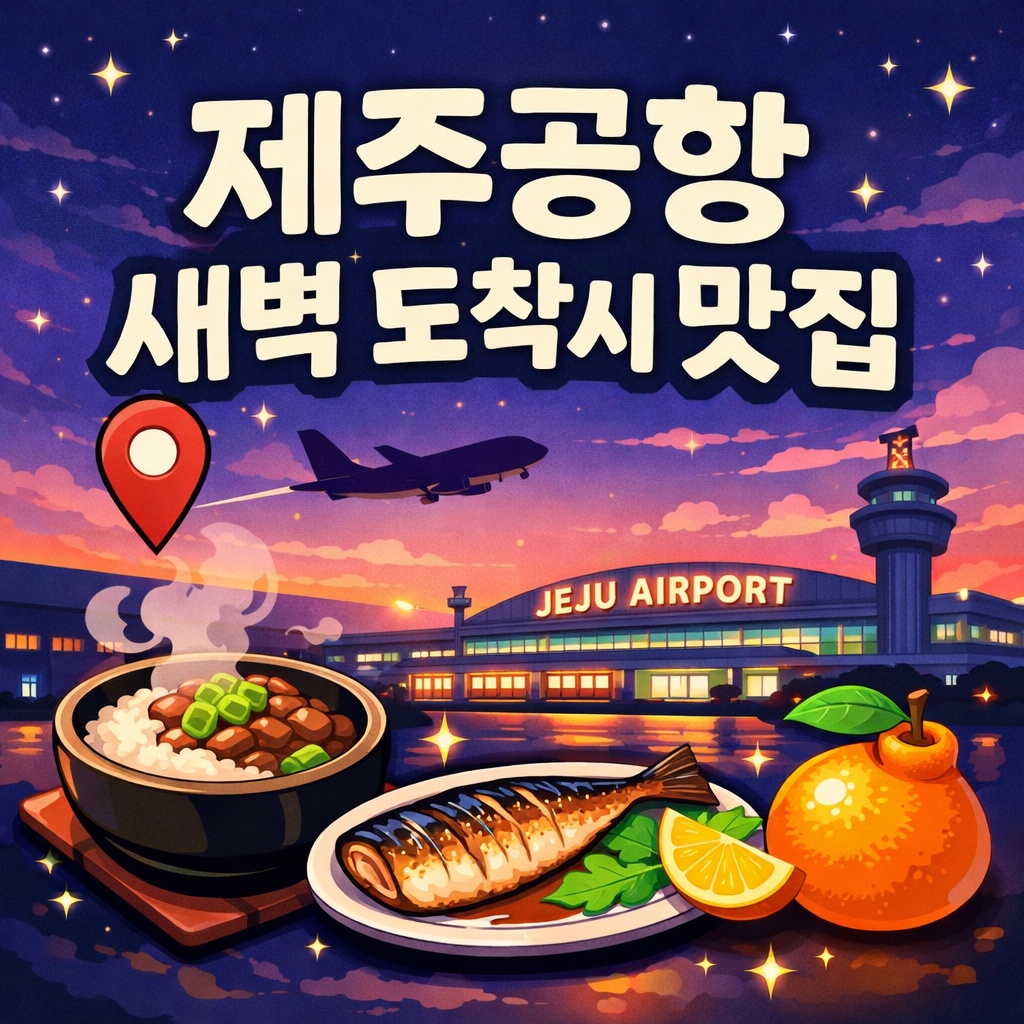 제주공항 새벽 도착 시 필수 맛집 리스트