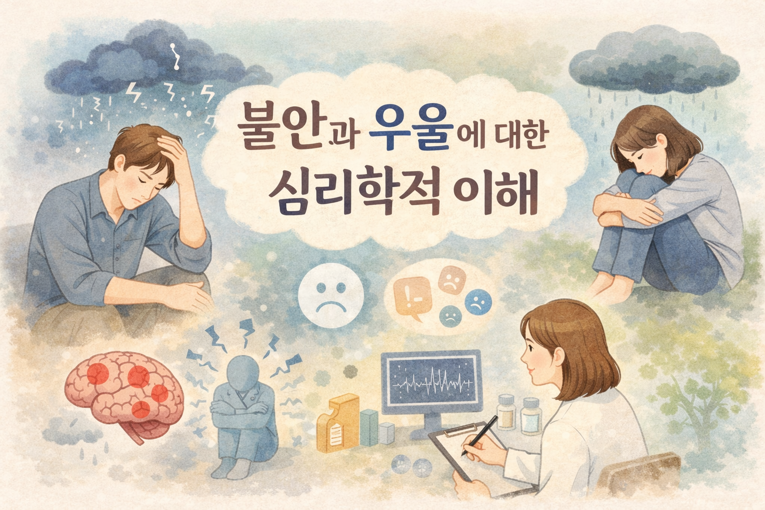불안과 우울에 대한 심리학적 이해 이미지