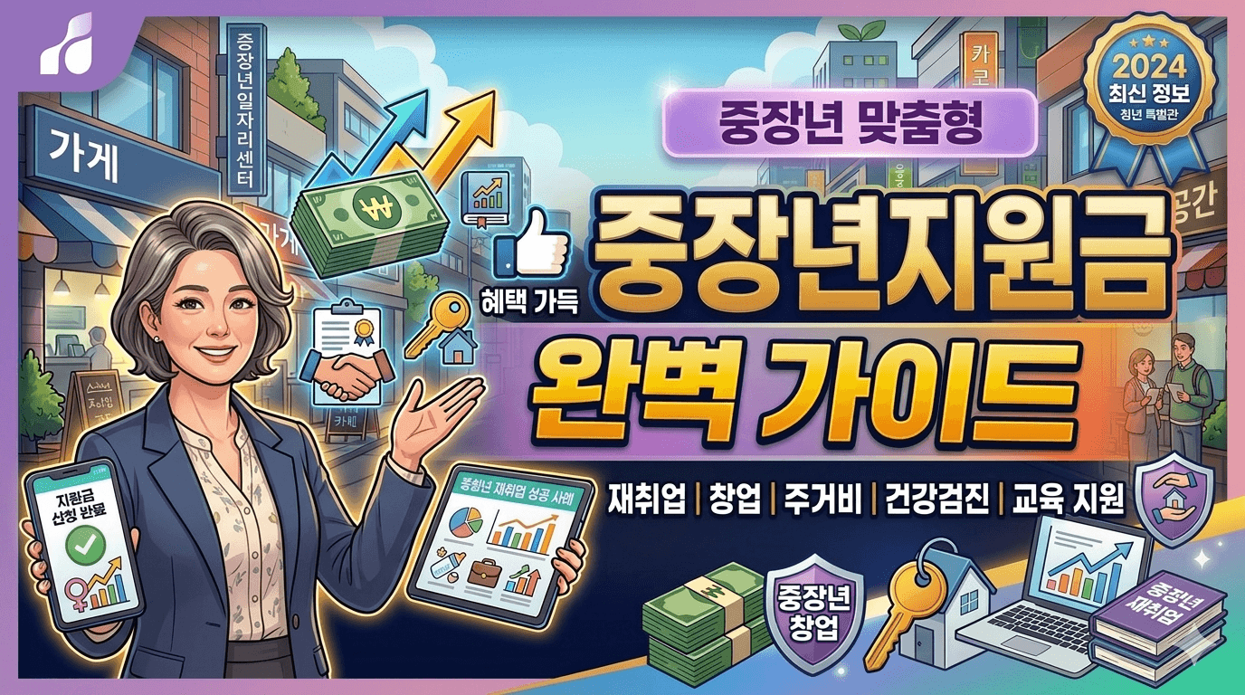 2026 중장년 지원금 최대로 받는 법 완벽 가이드