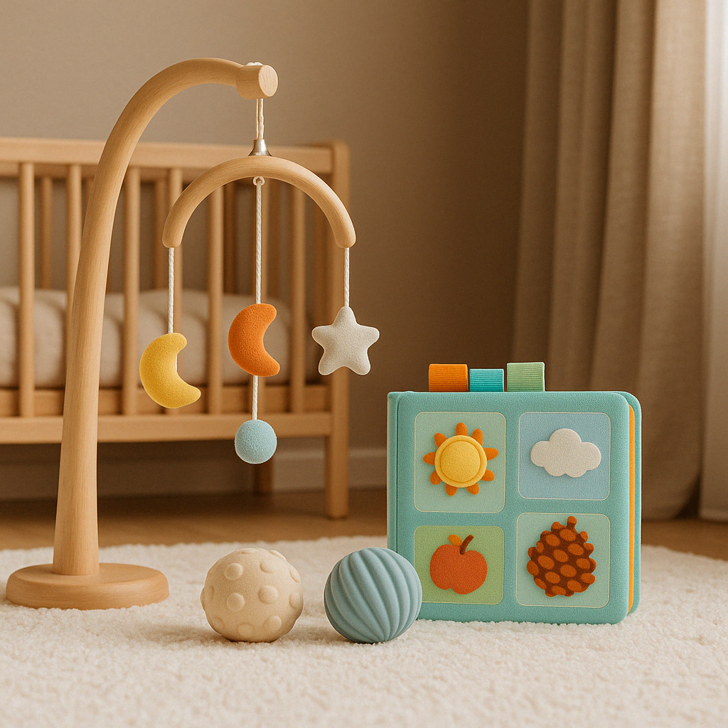 모빌과 촉감책, 아기 뇌 발달의 첫걸음