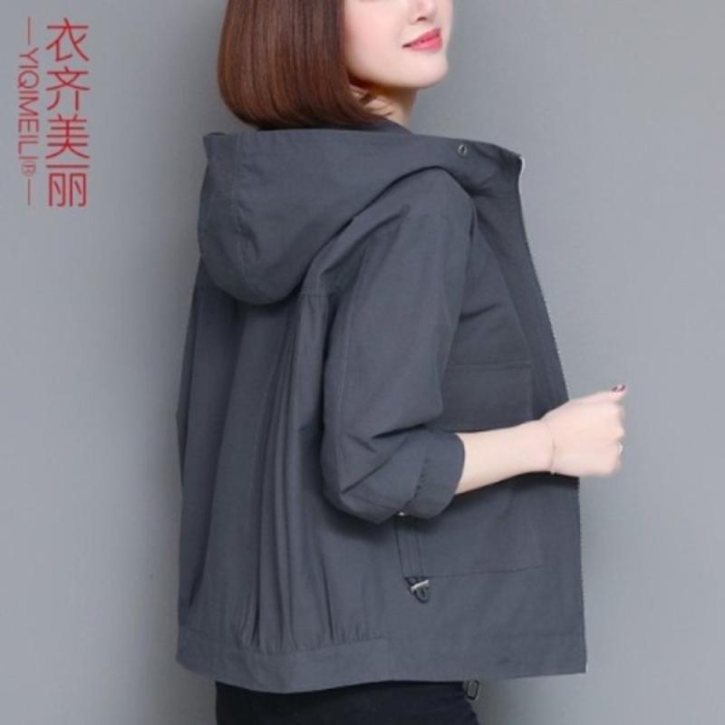 중년 간절기 아우터 숏야상 여성 봄점퍼 286836