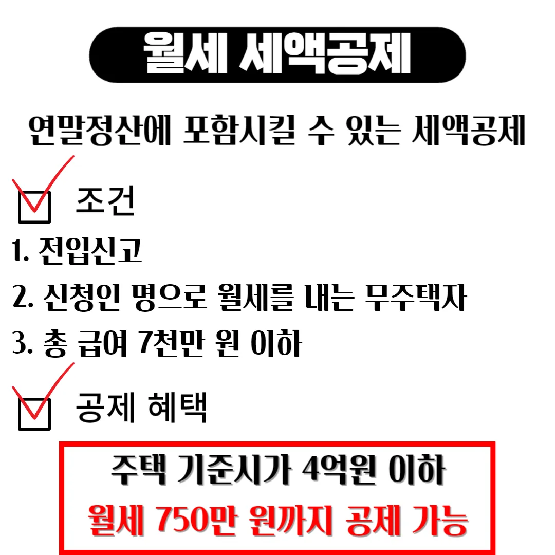 월세 세액공제 소득공제