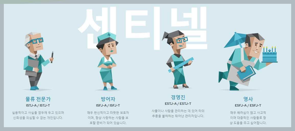16가지-mbti-성격유형-해석-센티넬-유형-이미지