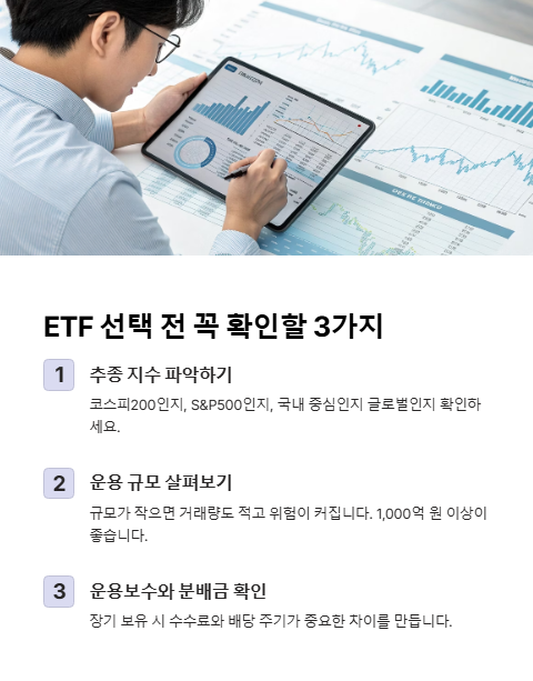 etf 선택 전 꼭 확인할 3가지