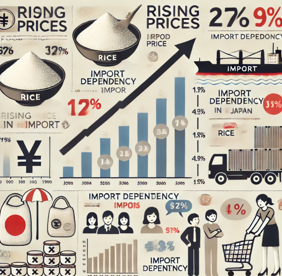2025년 일본 식재료 물가 동향 (물가상승, 수입의존, 소비자체감)에 대한 이미지