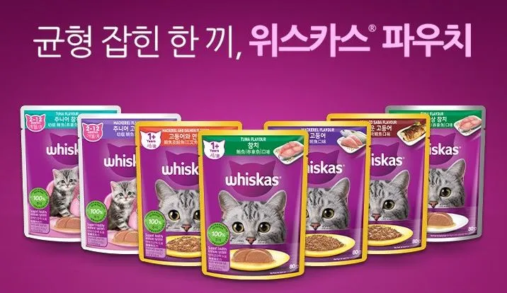 고양이-습식사료-추천-위스카스-파우치