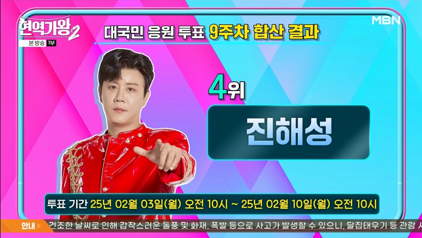 현역가왕2 대국민 응원투표 9주차