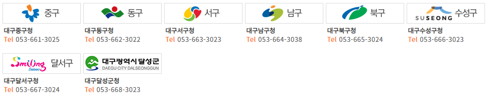 지역별 신청방법