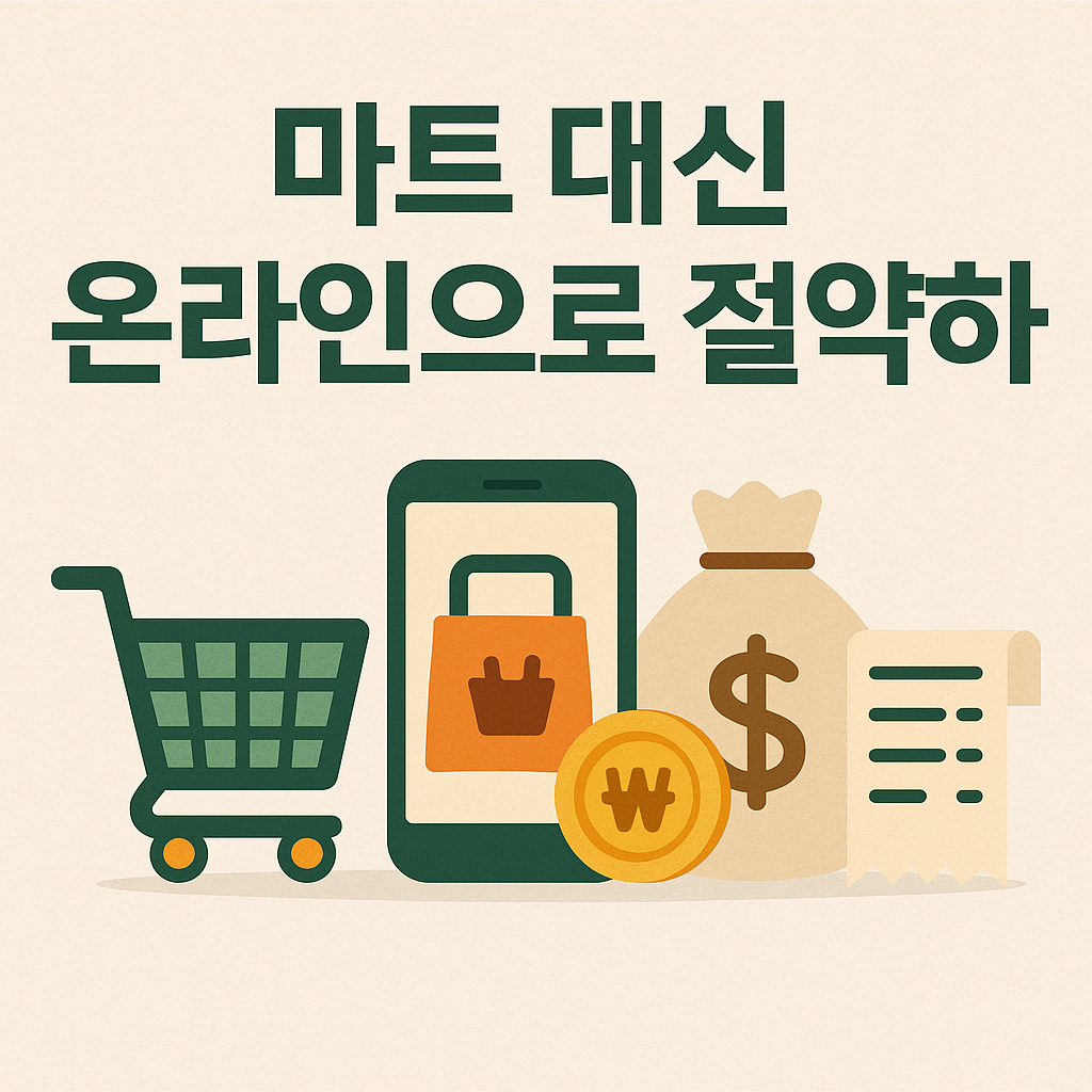 마트 대신 온라인으로 절약하기