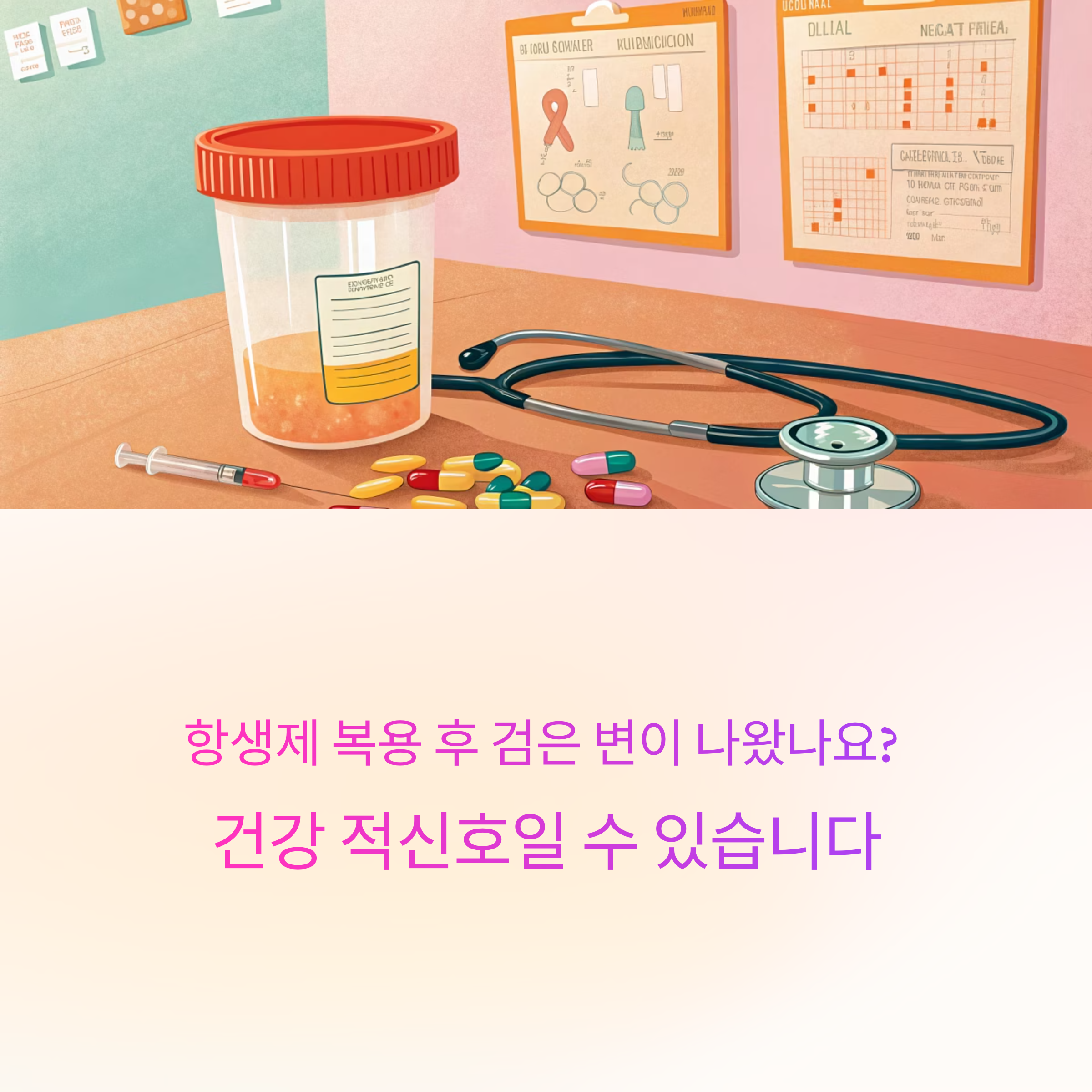 항생제 흑변 경고