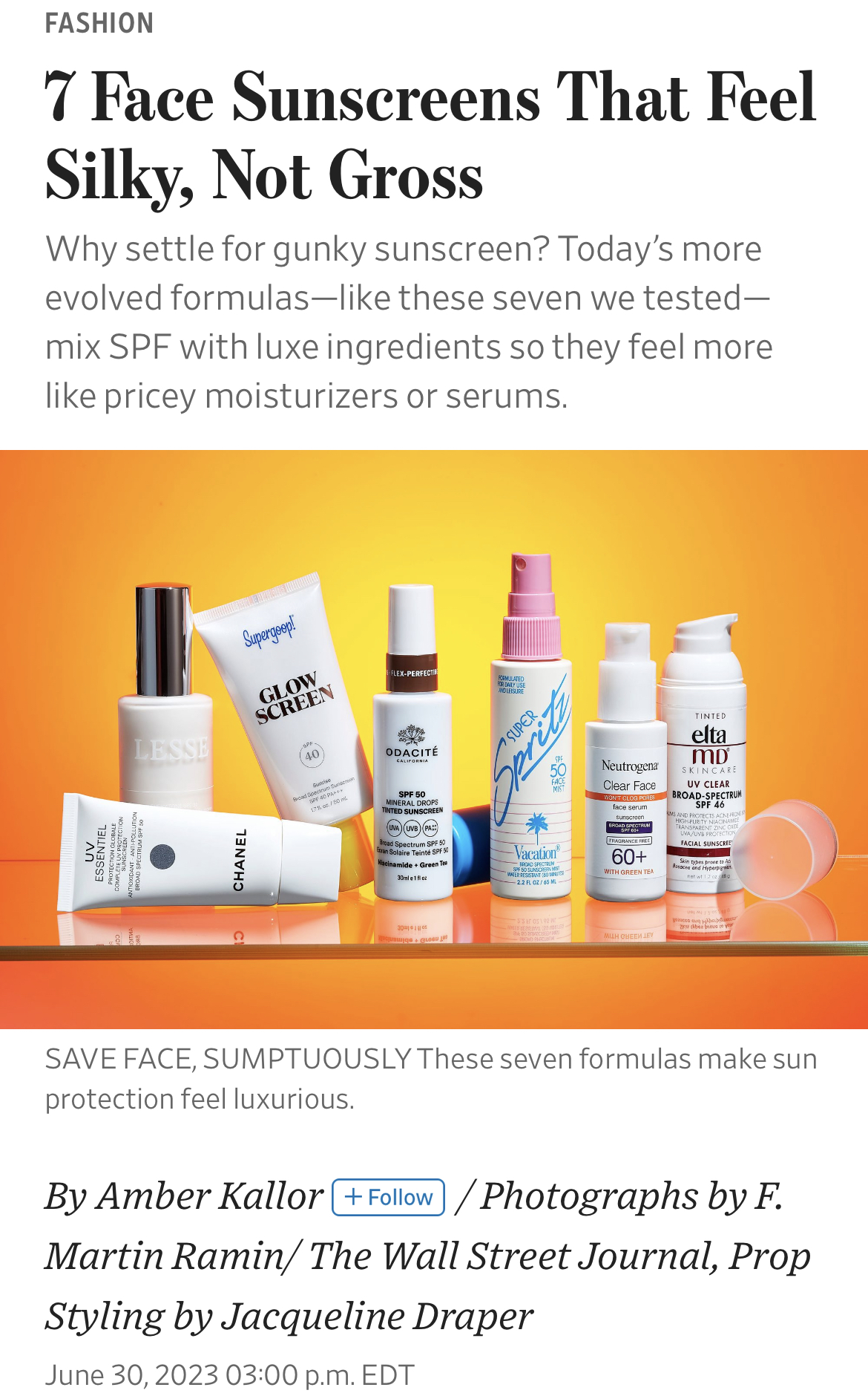 월스트리트저널 기사 사진