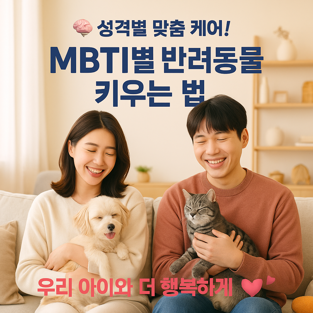 MBTI별 반려동물 키우는 법 완전정리