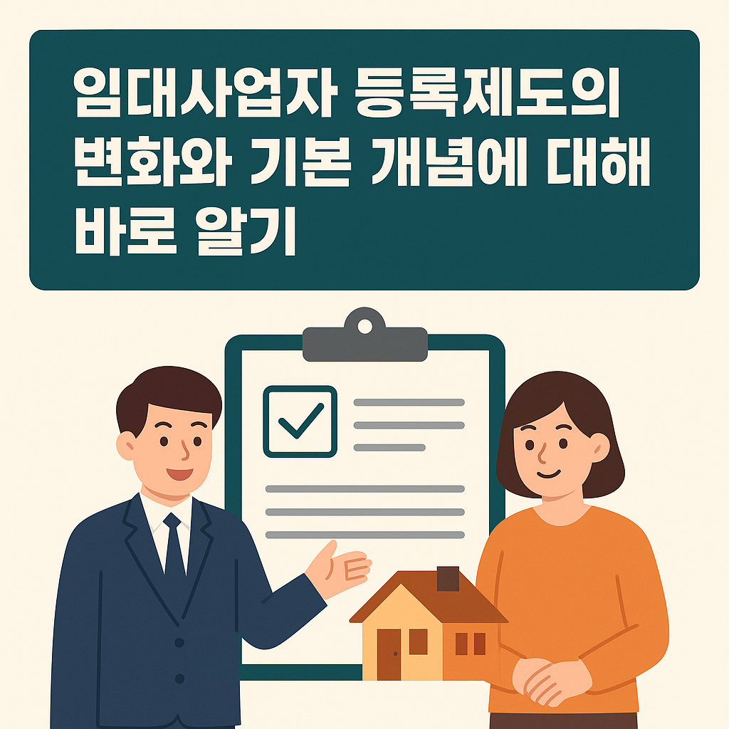 임대사업자 등록제도의 변화와 기본 개념에 대해 바로 알기