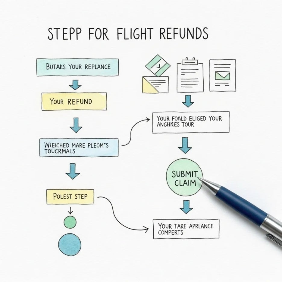 복잡한 환불 절차를 쉽게 보여주는 그림